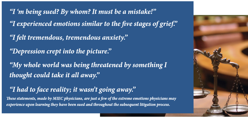 Statements from Physicians on litigation related stress