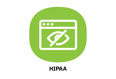 button icon link to HIPAA page